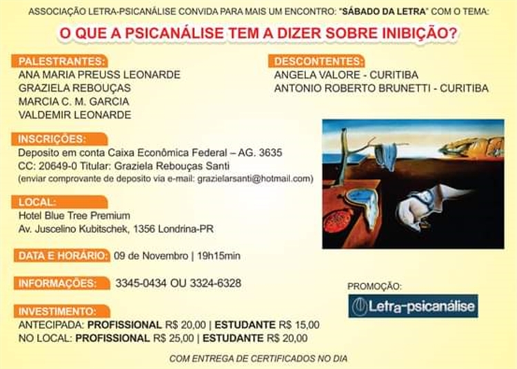  Sábado da Letra: O que a psicanálise tem a dizer sobre inibição?