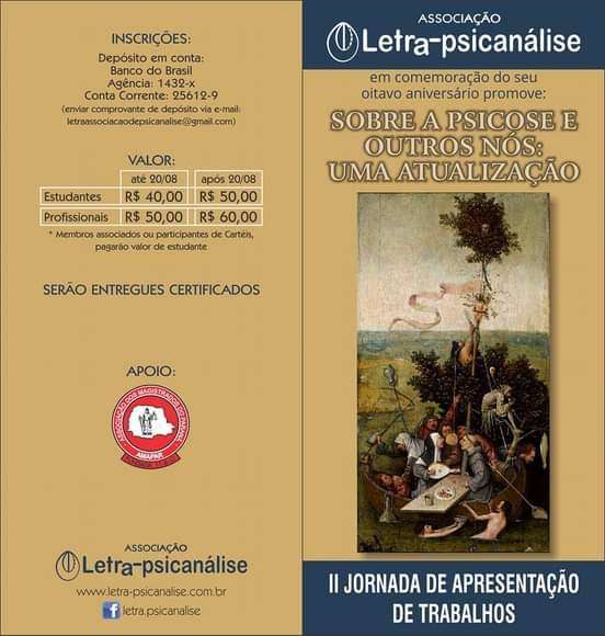 Celebração do 8º aniversário: Sobre as psicoses e outros nós - Uma atualização