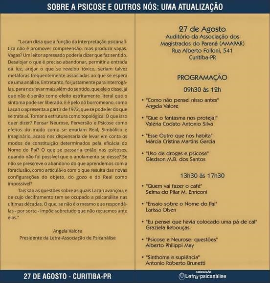  Sobre a Psicose e outros nós: uma atualização